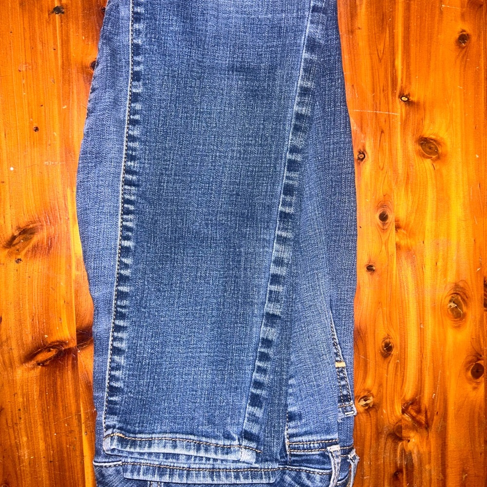 Blue Skinny Jeans with Faded Look